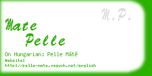 mate pelle business card